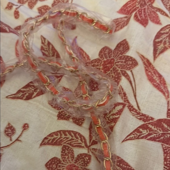 Badgley Mischka Orange Croc-Embossed Bag - Picture 8 of 10